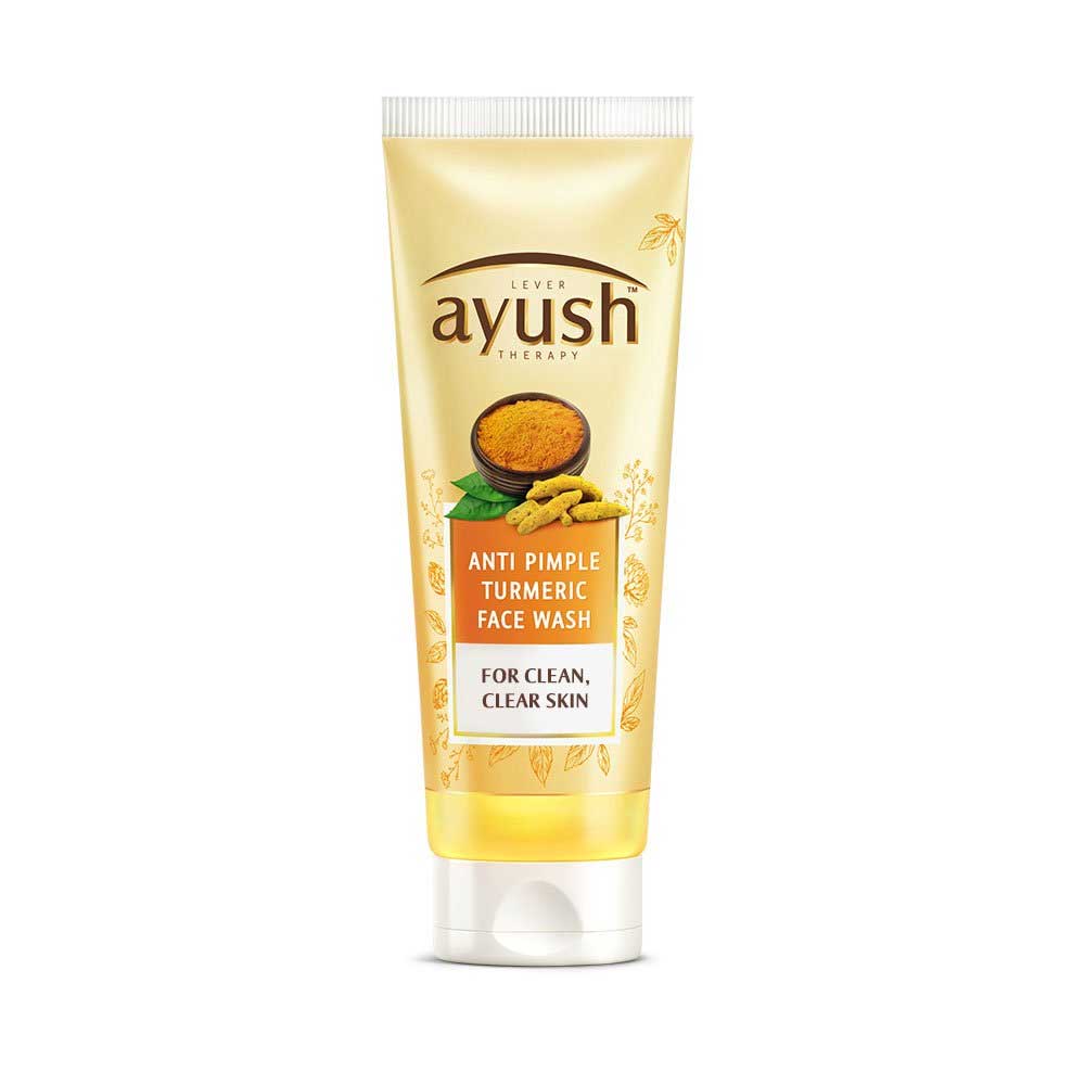 Lever Ayush Pimple Clear Turmeric Face Wash 80g Fine Grocery